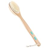 Onlylove Körperbürste für Nass- oder Trockenbürste, langer Holzgriff, Duschbürste, 0.2 kg