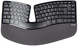 Microsoft Sculpt Ergonomic Desktop (Set mit Maus und Tastatur, deutsches QWERTZ Tastaturlayout, schwarz, ergonomisch, kabellos)