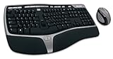 Microsoft Natural Ergonomic Desktop 7000 Tastatur und Maus schnurlos schwarz/silber (deutsches Tastaturlayout, QWERTZ)