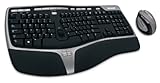 Microsoft Natural Ergonomic Desktop 7000 Tastatur und Maus schnurlos schwarz/silber (deutsches Tastaturlayout, QWERTZ)